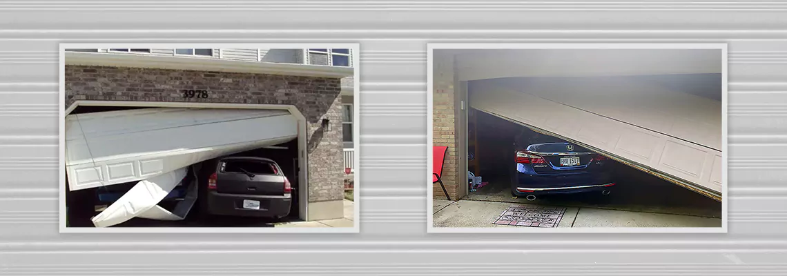 Repair Commercial Garage Door Got Hit By A Car in Kanata, Ontario