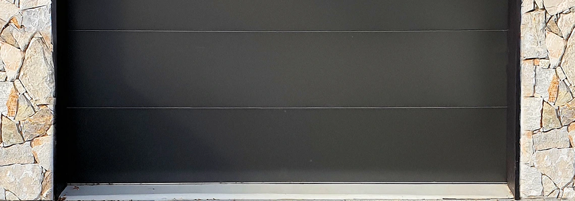 Overhead Black Garage Door Installation in Kanata, Ontario